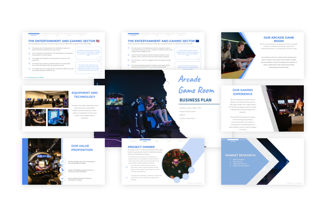 Arcade Game Room Business Plan