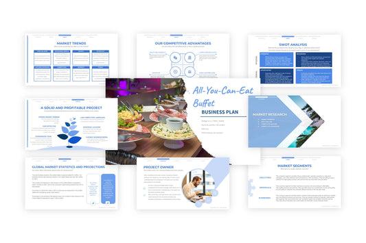 A free sample of an all-you-can-eat restaurant project presentation