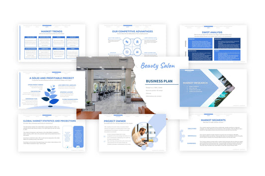 A free sample of a beauty salon project presentation