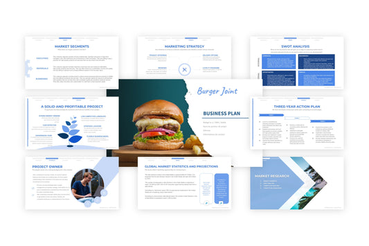 A free sample of a burger joint project presentation