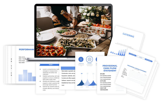What is the average cost per event for a catering business?