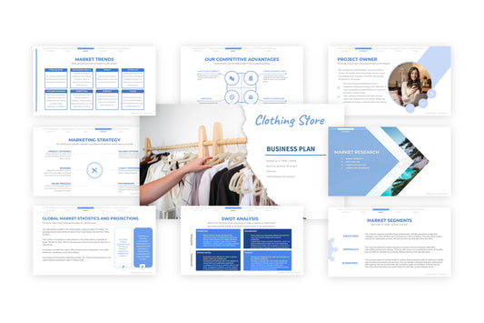 A free sample of a clothing store project presentation