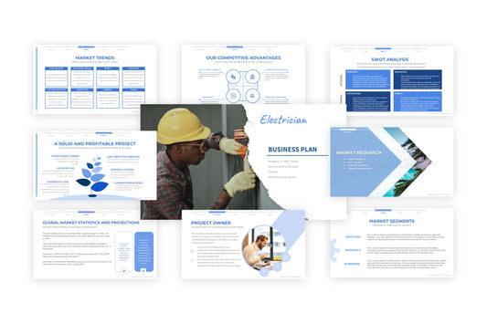 23 data to include in the business plan of your electrician services