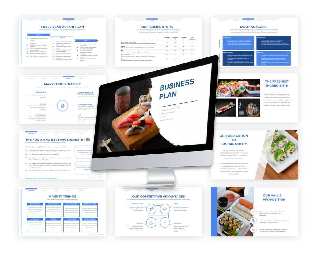 A free example of a competitor analysis matrix