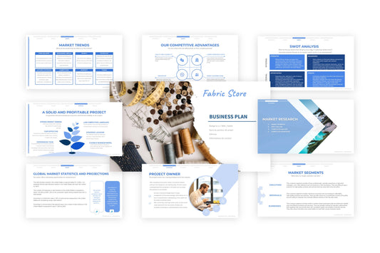 23 data to include in the business plan of your fabric store