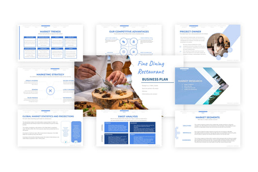 A free sample of a fine dining restaurant project presentation