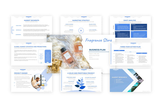 A free sample of a fragrance store project presentation