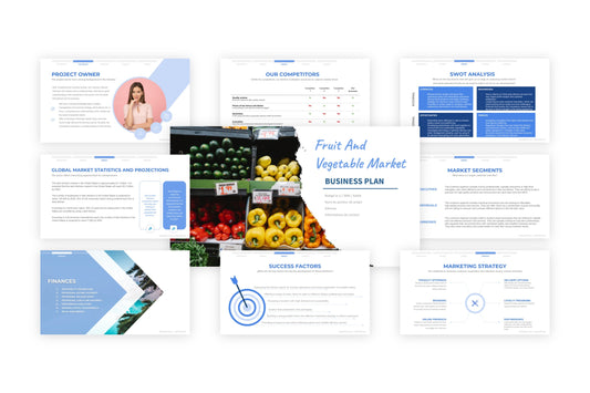 A free sample of a fruit and vegetable market project presentation