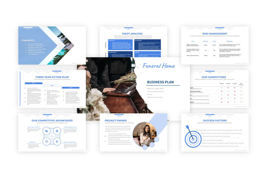 A free sample of a funeral home project presentation