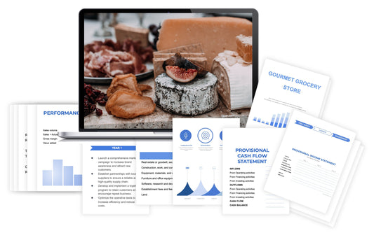 Gourmet grocery store: average revenue, profit and margins