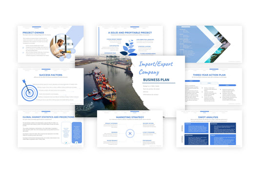 A free sample of an import/export project presentation