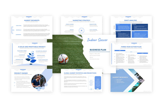 A free sample of an indoor soccer project presentation