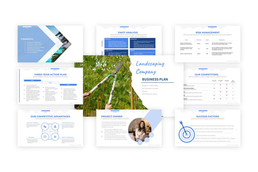 23 data to include in the business plan of your landscaping company