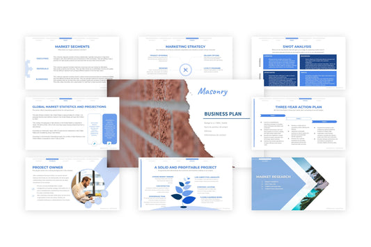 23 data to include in the business plan of your masonry business