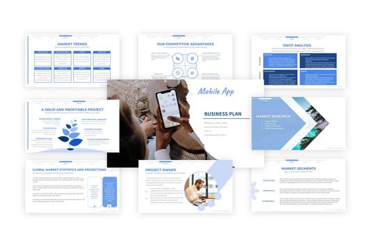A free sample of a mobile app project presentation