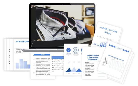 What is the customer acquisition cost for an online clothing store?