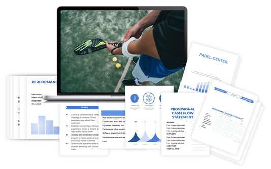 What is the court rental rate for a padel center?