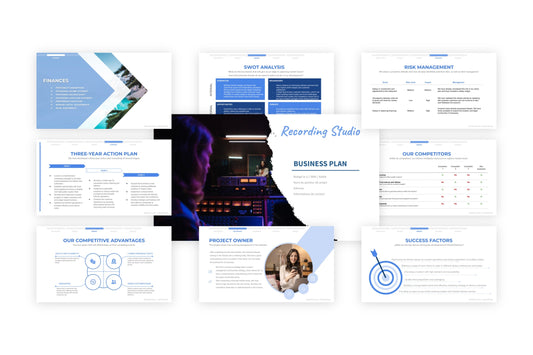 23 data to include in the business plan of your recording studio