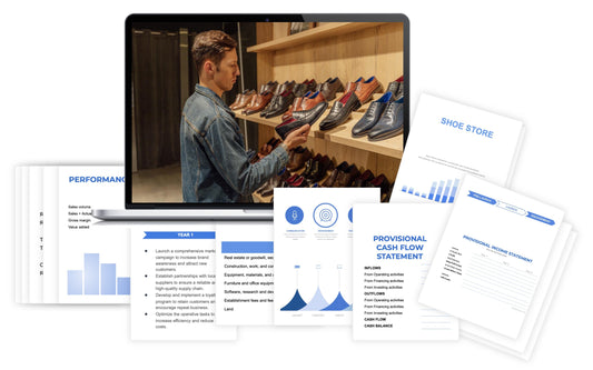 How much does a shoe business owner make a month?