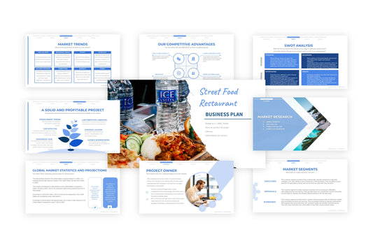 A free sample of a street food restaurant project presentation