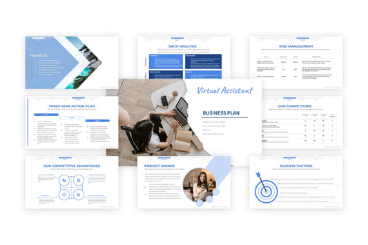 A free sample of a virtual assistant project presentation
