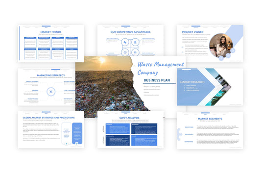 A free sample of a waste management project presentation