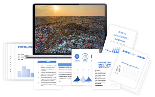 What is the route efficiency for a waste management company?