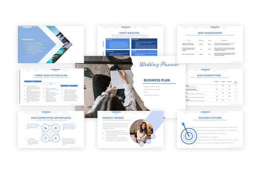 A free sample of a wedding planning project presentation