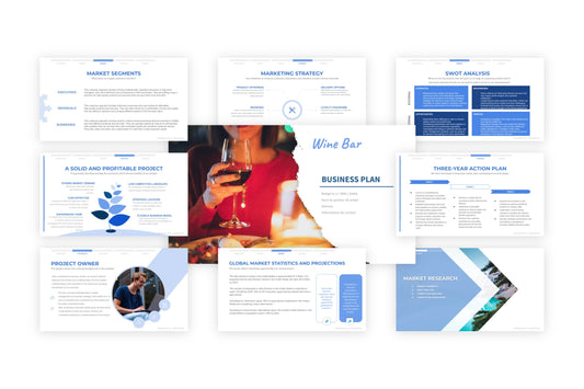 A free sample of a wine bar project presentation