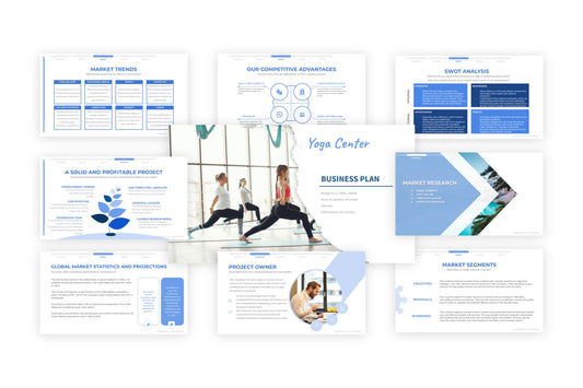 A free sample of a yoga center project presentation